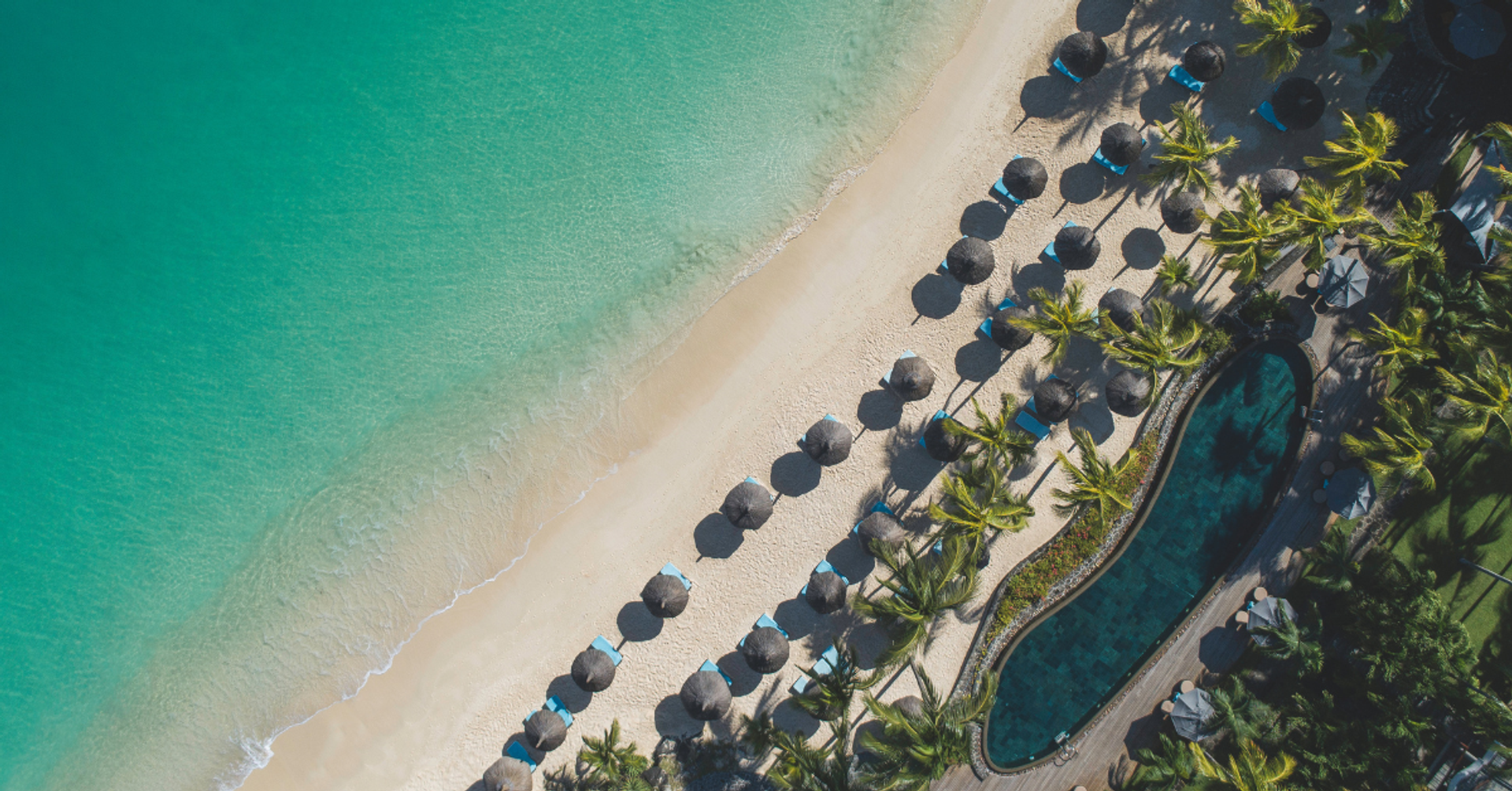 Lagon et horizon au Royal Palm Beachcomber Luxury