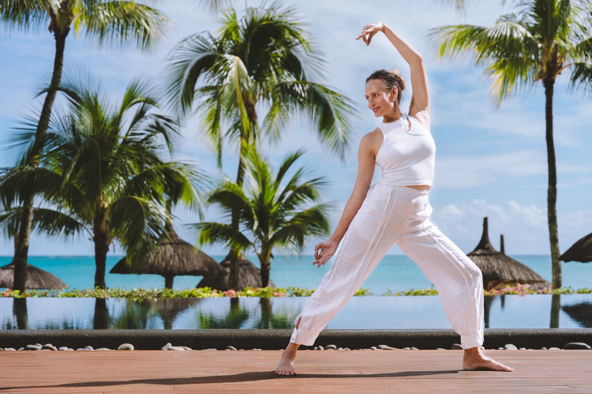 Séance de Pilates et mouvement au Royal Palm