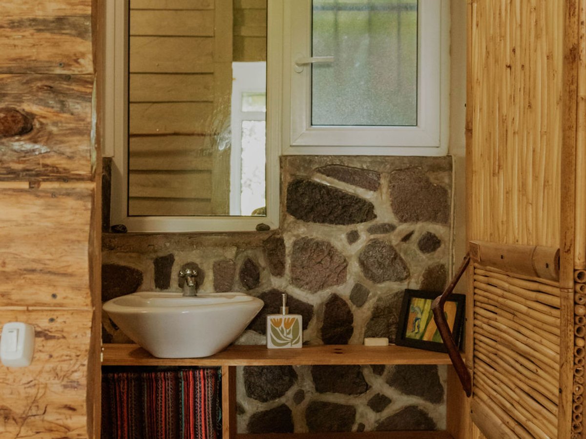 Bathroom in private room, Atitlan Eco Retreat