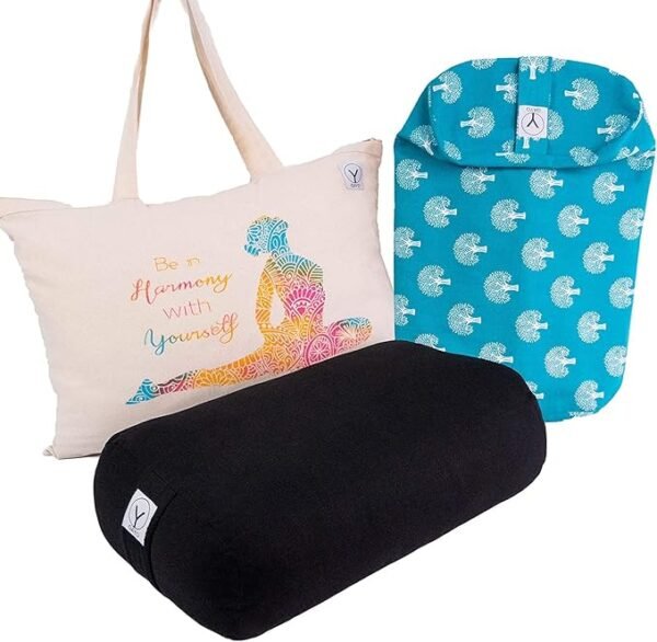 GAYO Yoga Bolster for Restorative Yoga - 100% Cotton