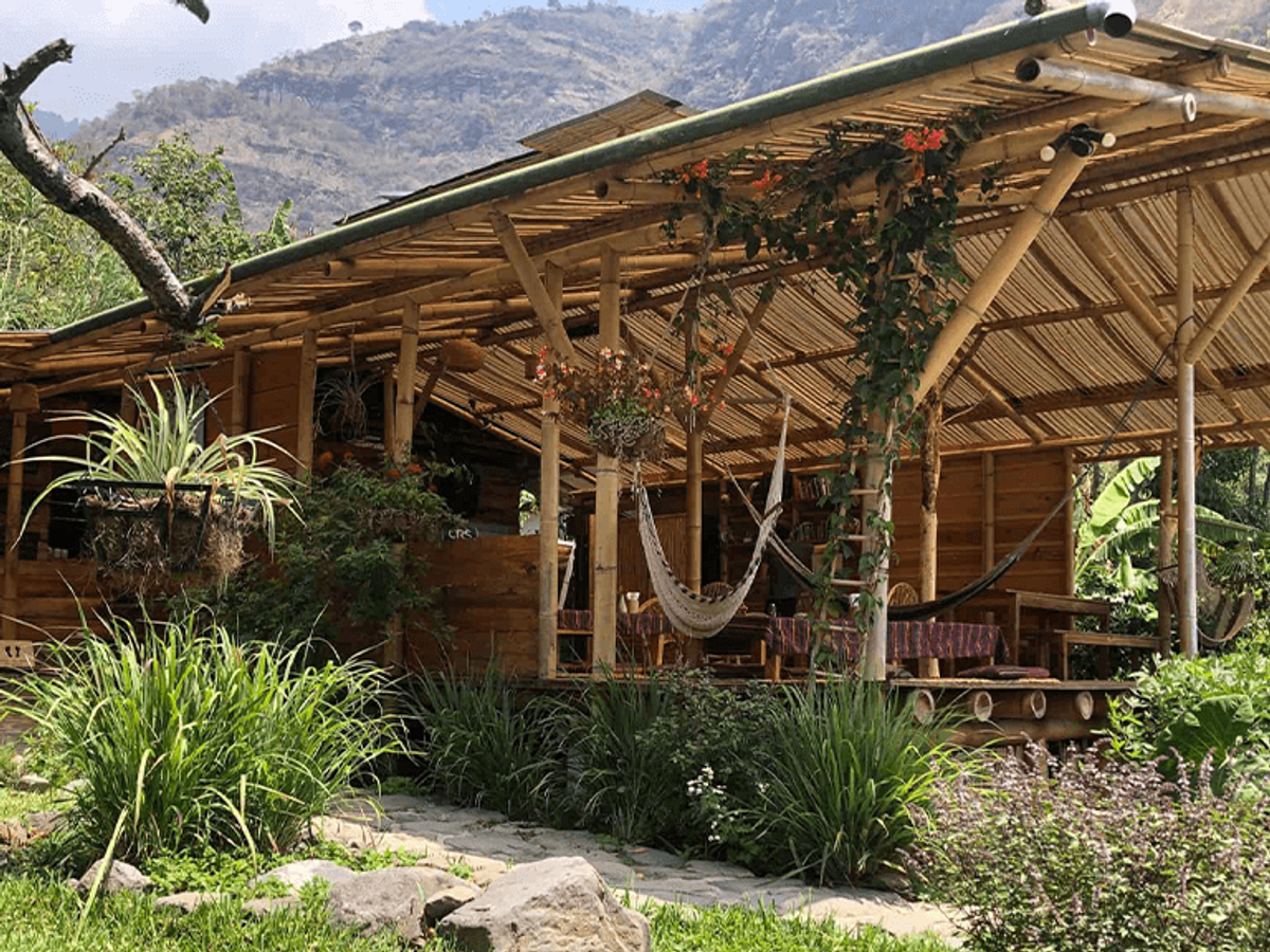 Buddha Cafe kitchen and shop, Atitlan Eco Retreat