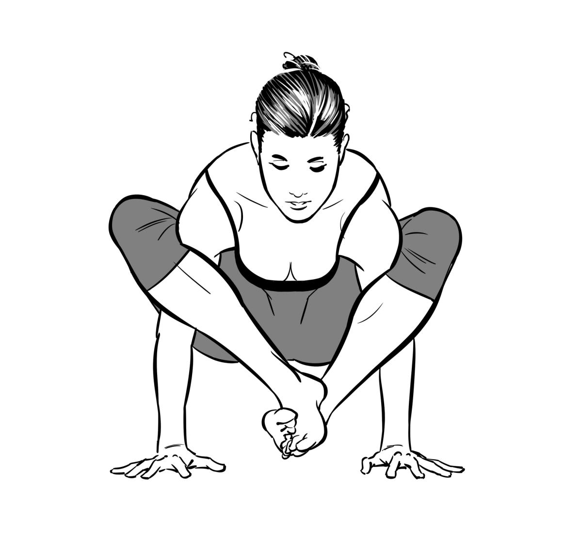 Bhujapidasana - How to Do the Shoulder Squeezing Pose Arm Balance — Happy Baby Yoga