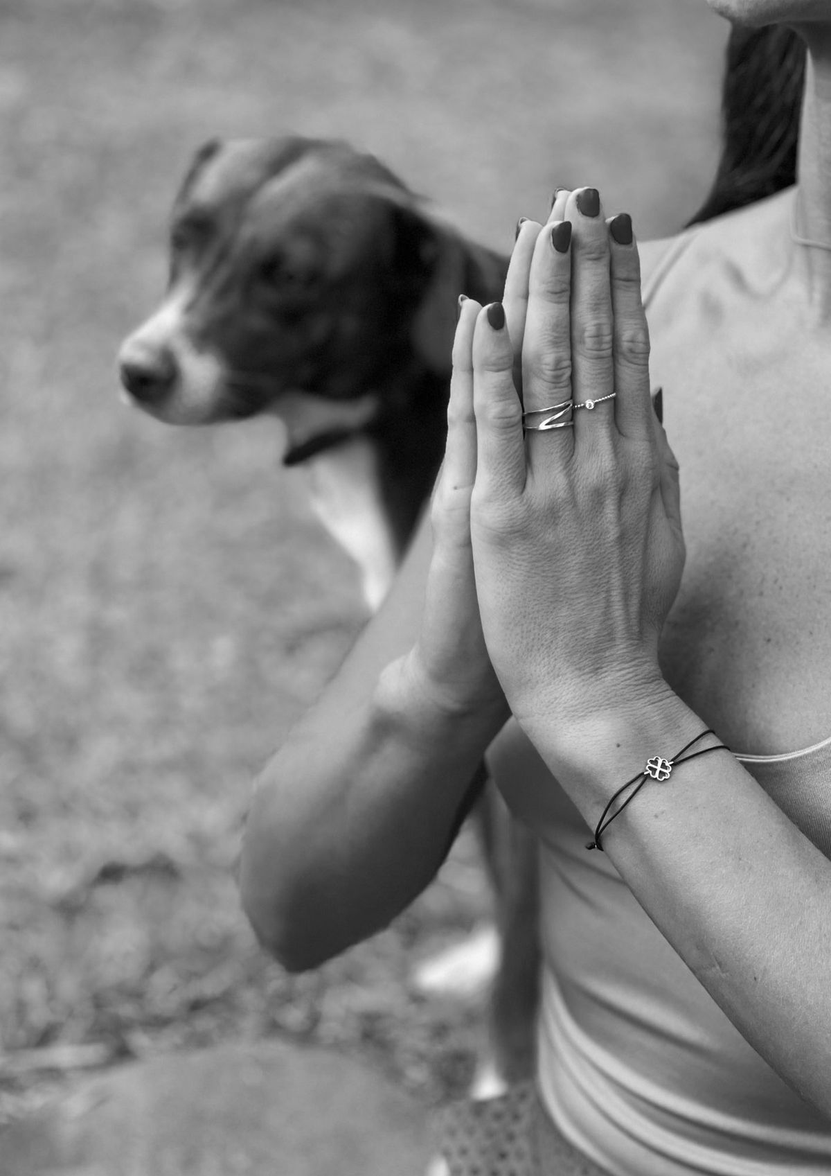 Palms pressed together in prayer.