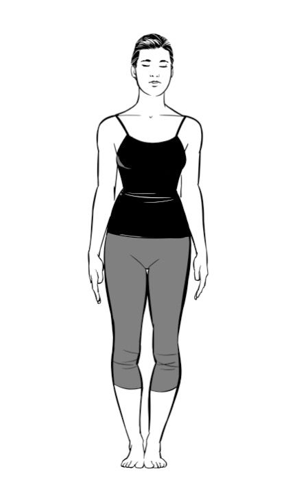 Tadasana, mountain pose
