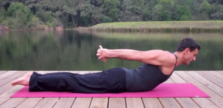 Salabhasana locust pose for the back