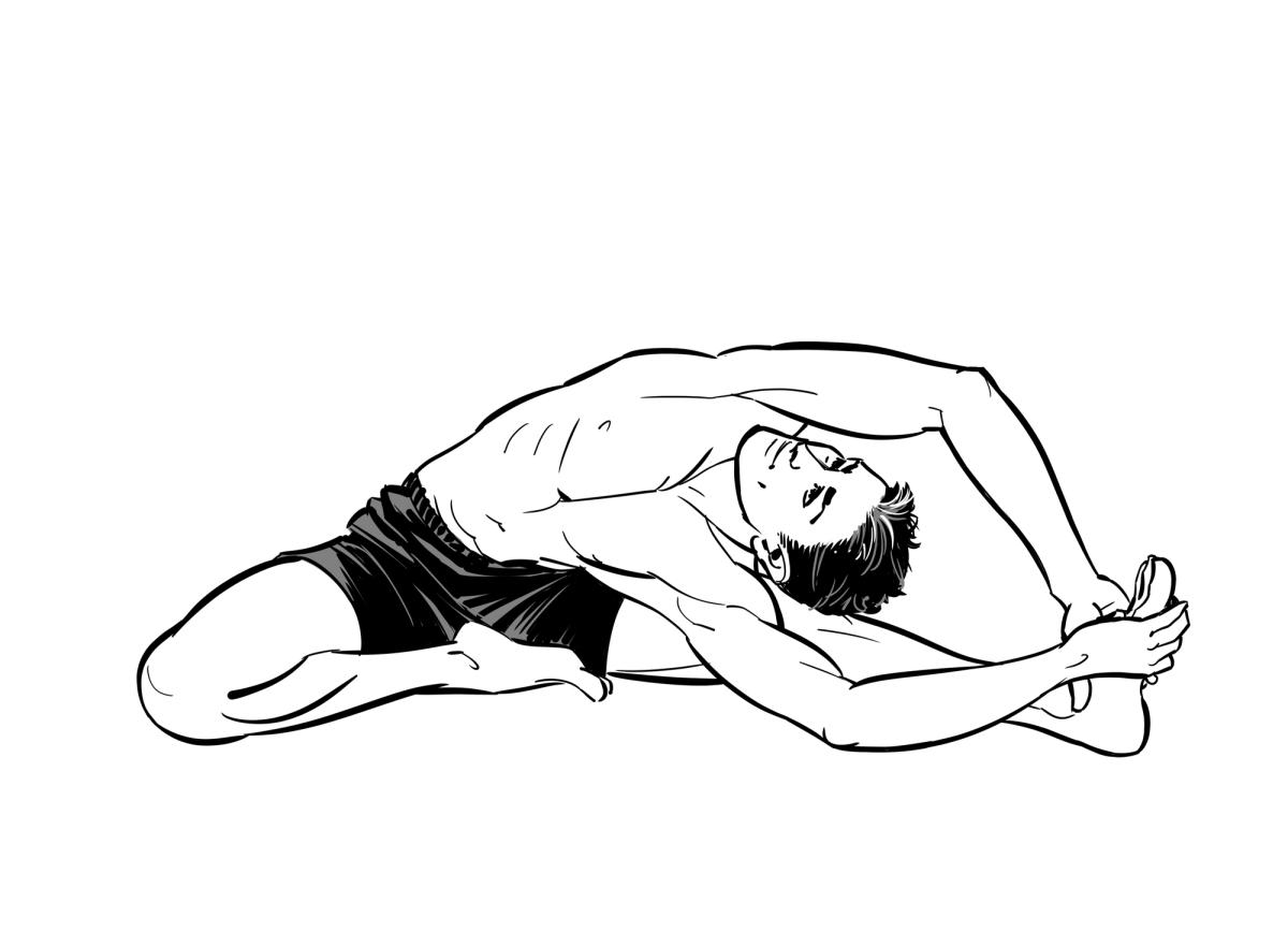 Stretch your hamstrings with Janu Sirsasana A — Happy Baby Yoga