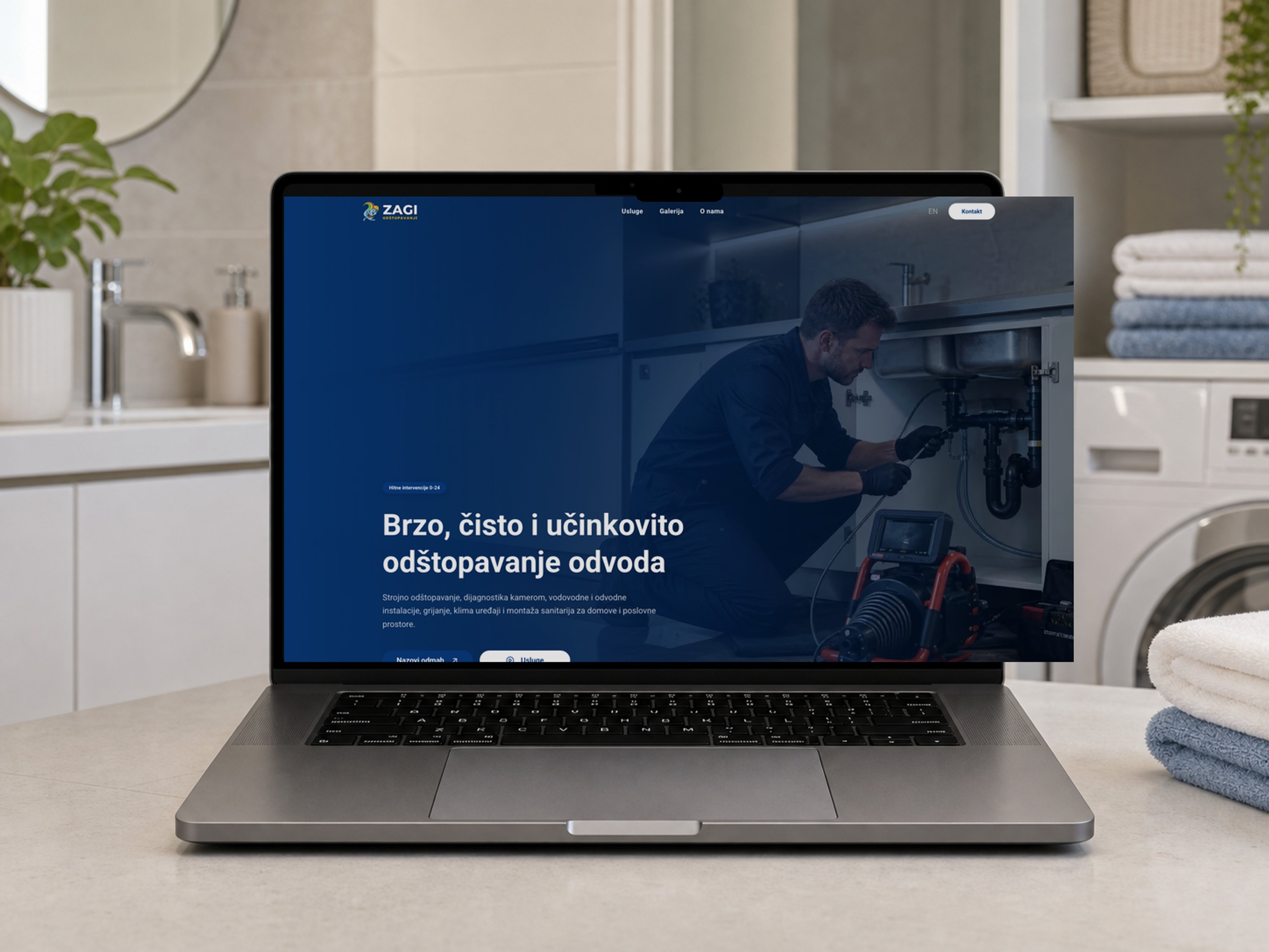 Web stranica za odštopavanje odvoda Zagi