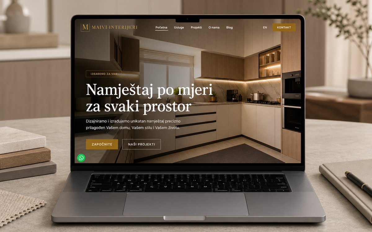 Maivi Interijeri - web stranica za namještaj po mjeri