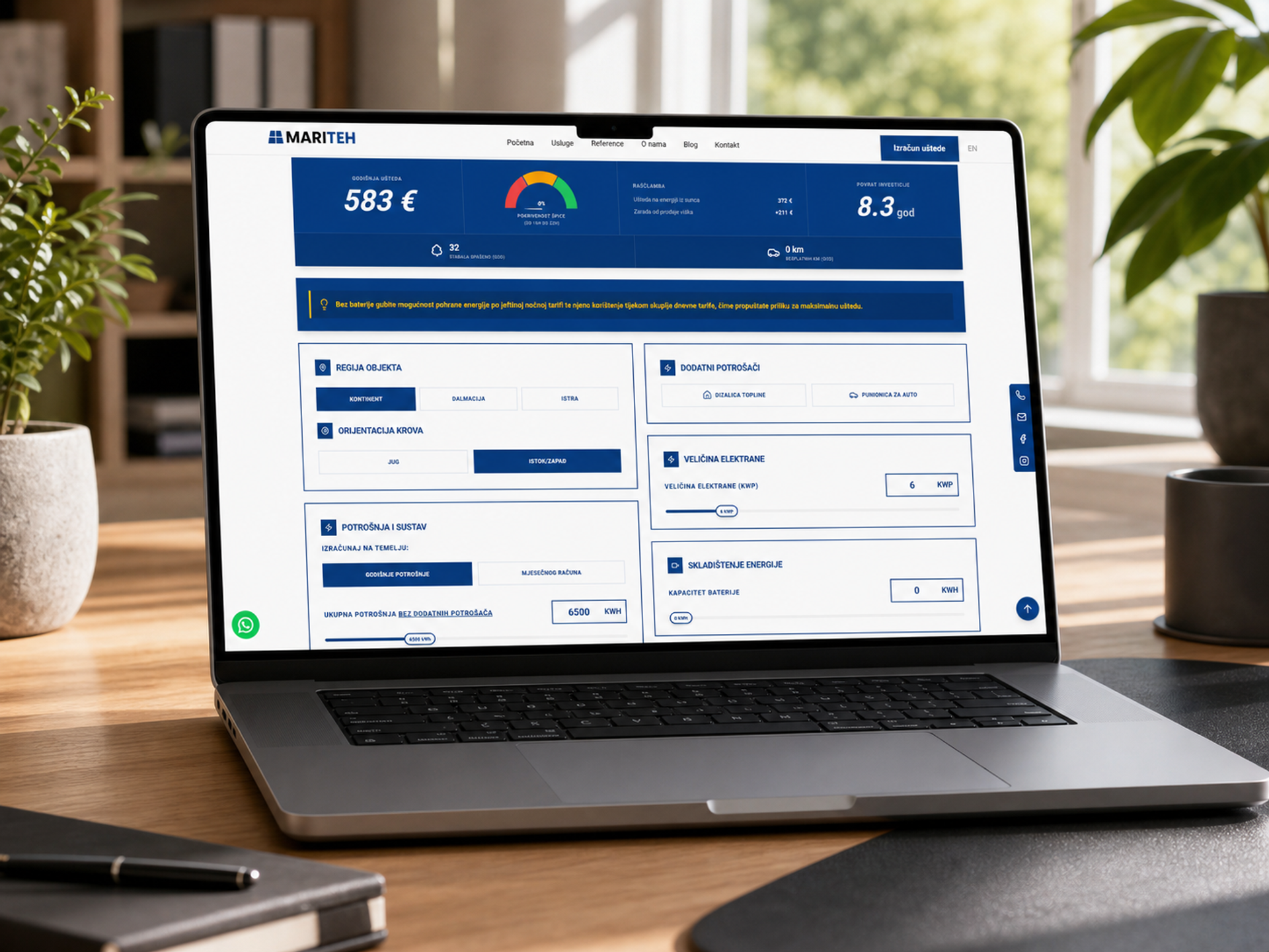 Mariteh kalkulator isplativosti solarne elektrane