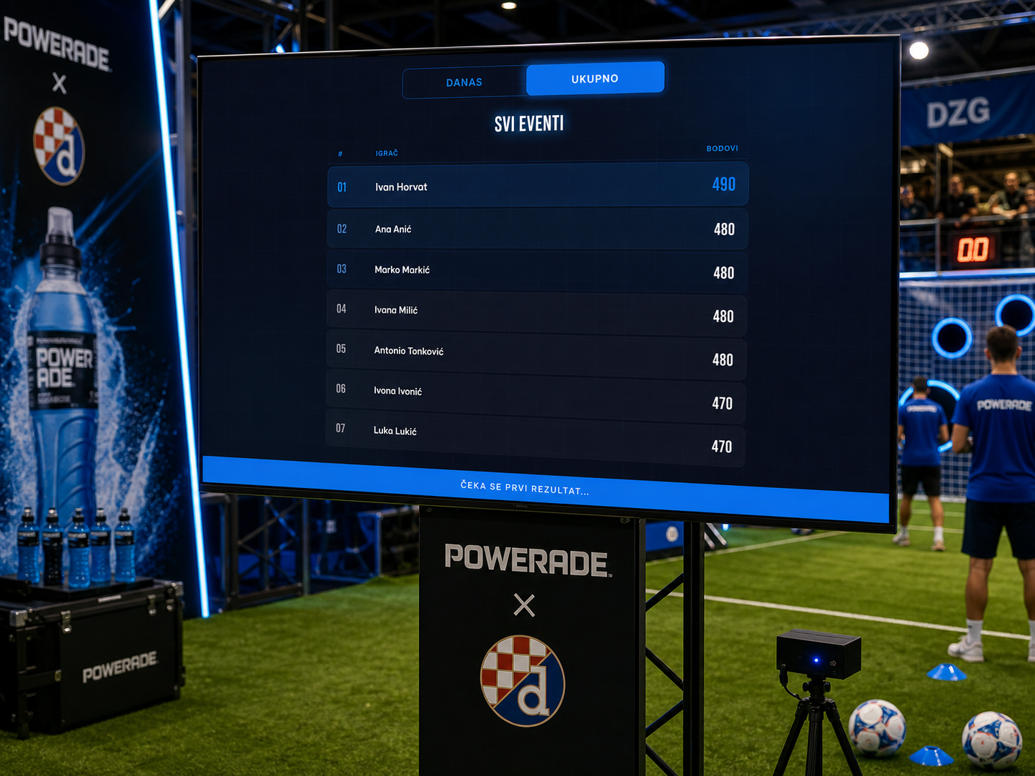Powerade x Dinamo - Challenge aplikacija za fan zonu