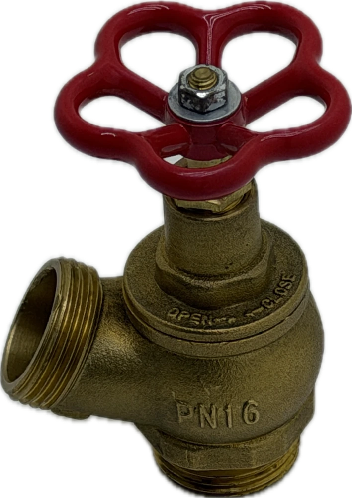 Falitűzcsap D-25 réz, szelepkerekes T-1