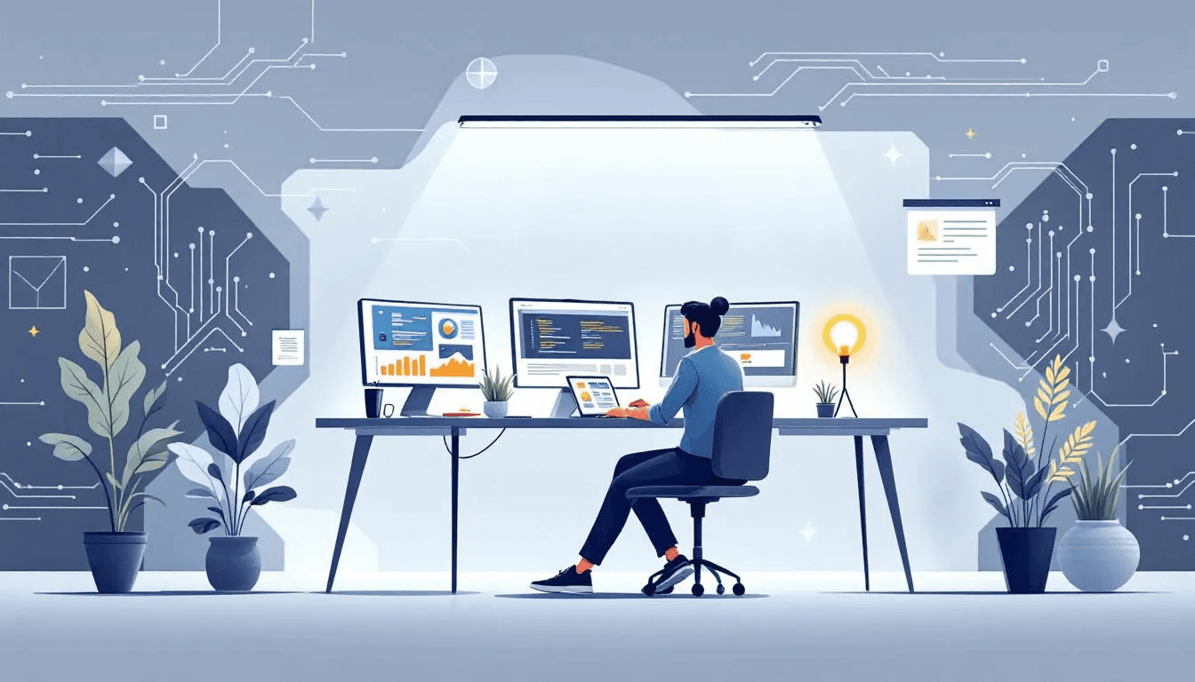 A person studying to become an AI engineer.