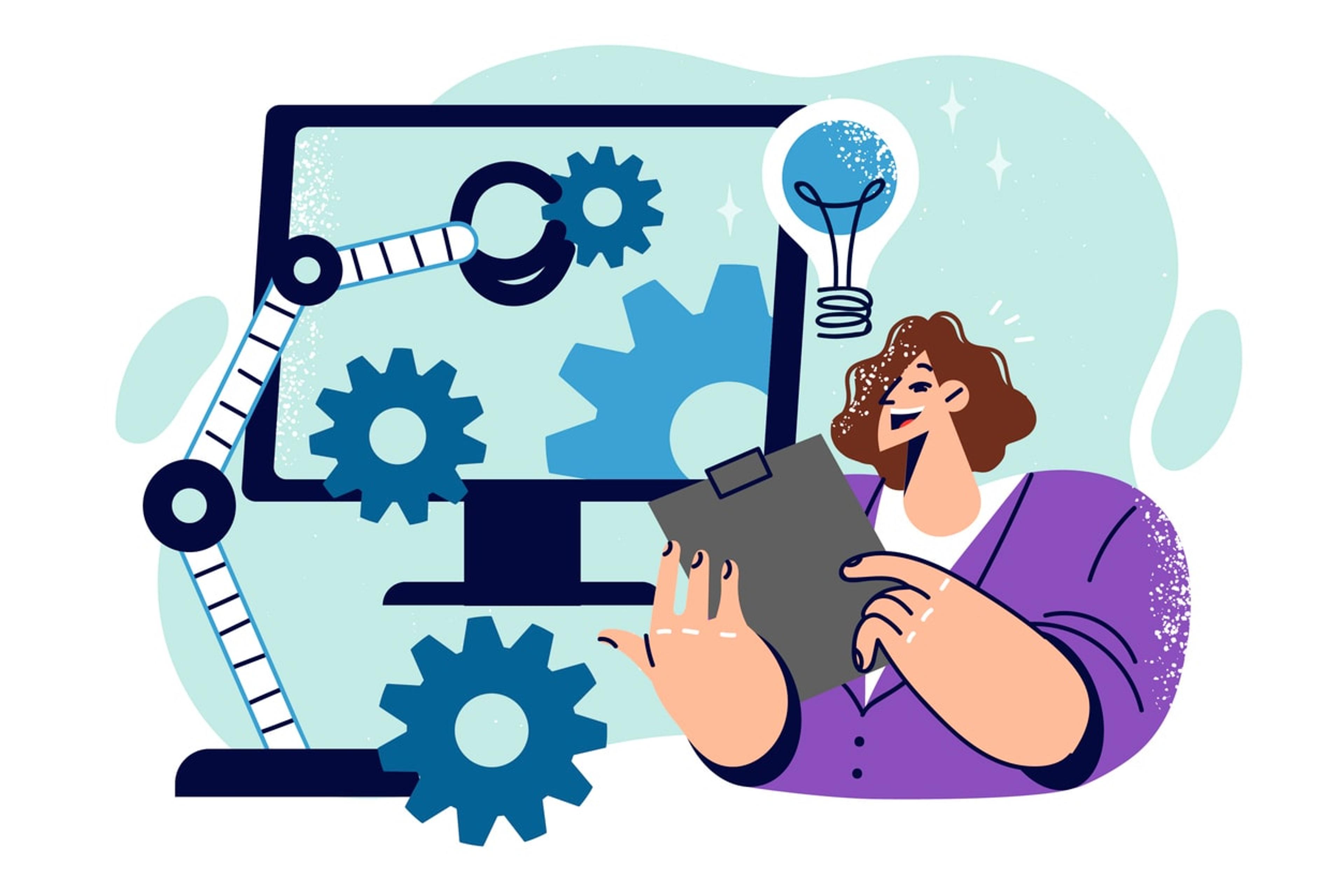 An internal engineer collaborating with a team on a project.