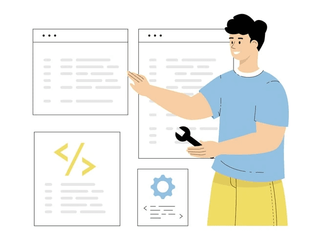 Customizing a code review process with various tools and strategies in view.