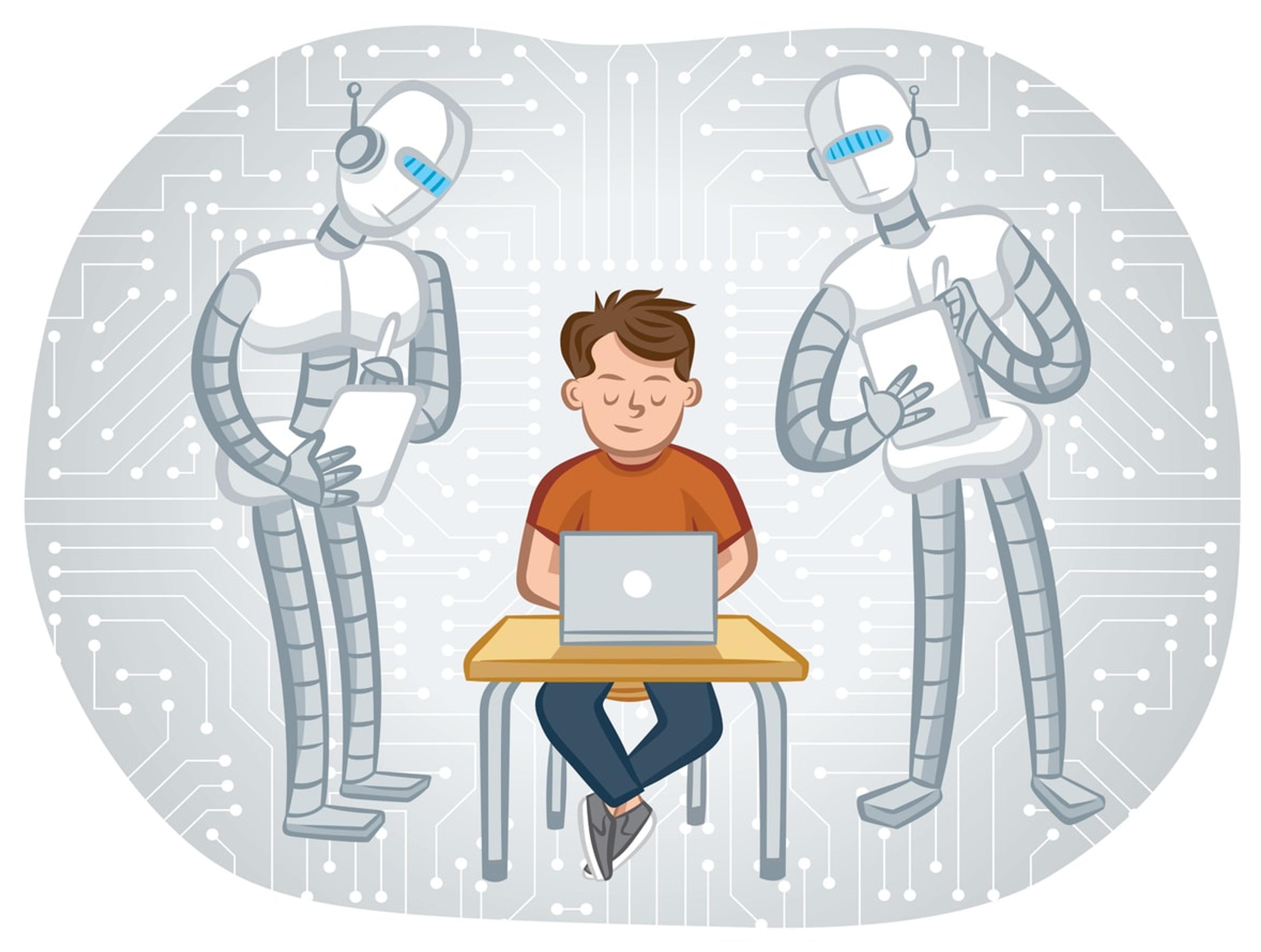 A visual guide on using AI ethically at work, highlighting responsible AI practices.
