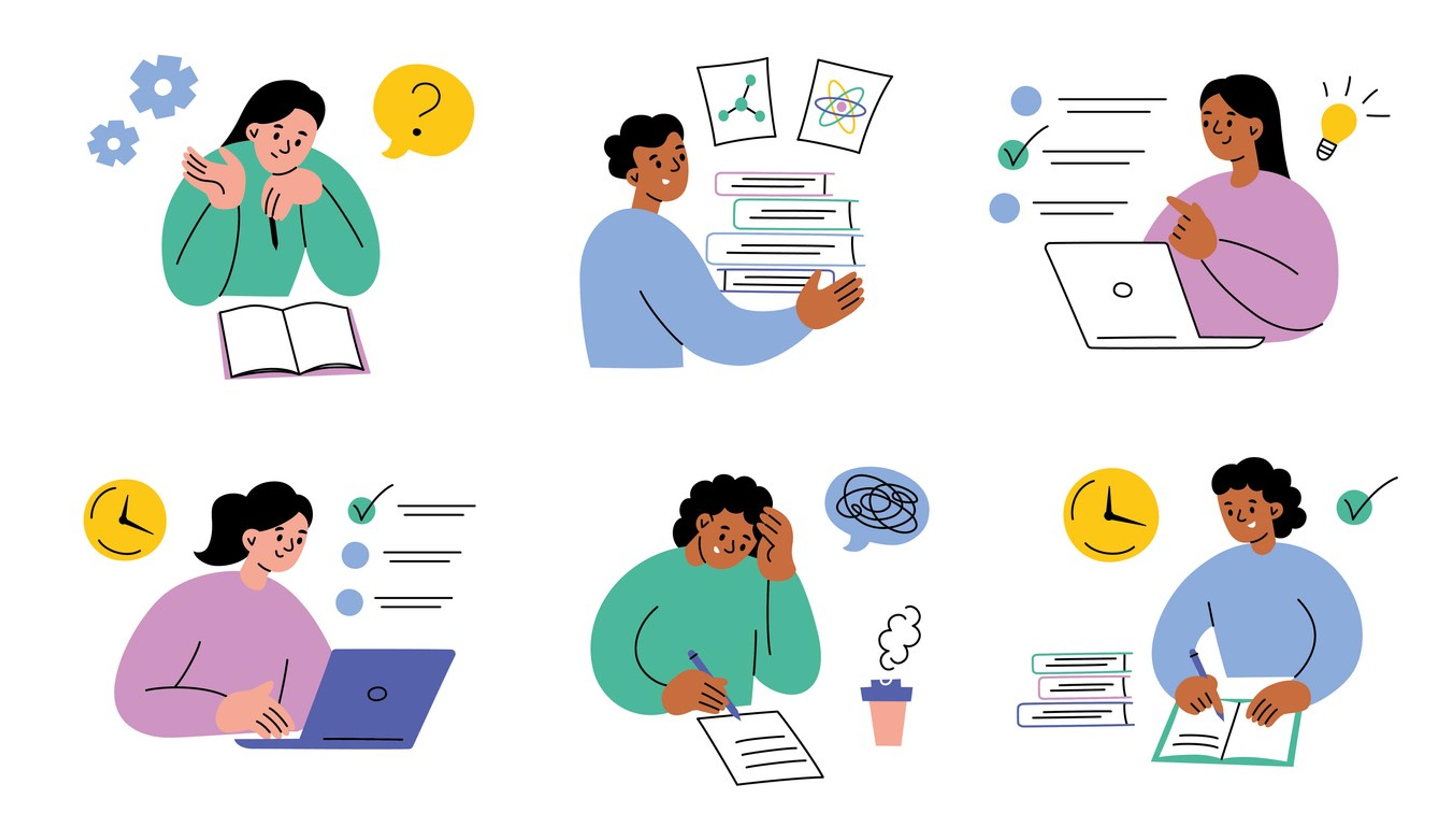 A visual representation of skills assessments including various assessment tools.