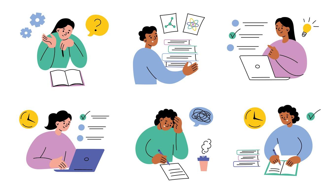 A visual representation of skills assessments including various assessment tools.