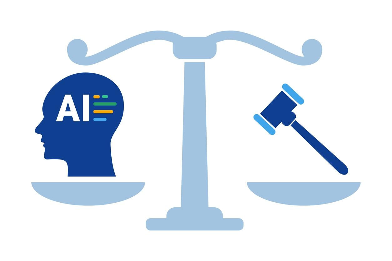 An illustration representing responsible AI practices.