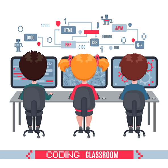 A group of diverse individuals participating in a coders bootcamp, engaged in coding activities.