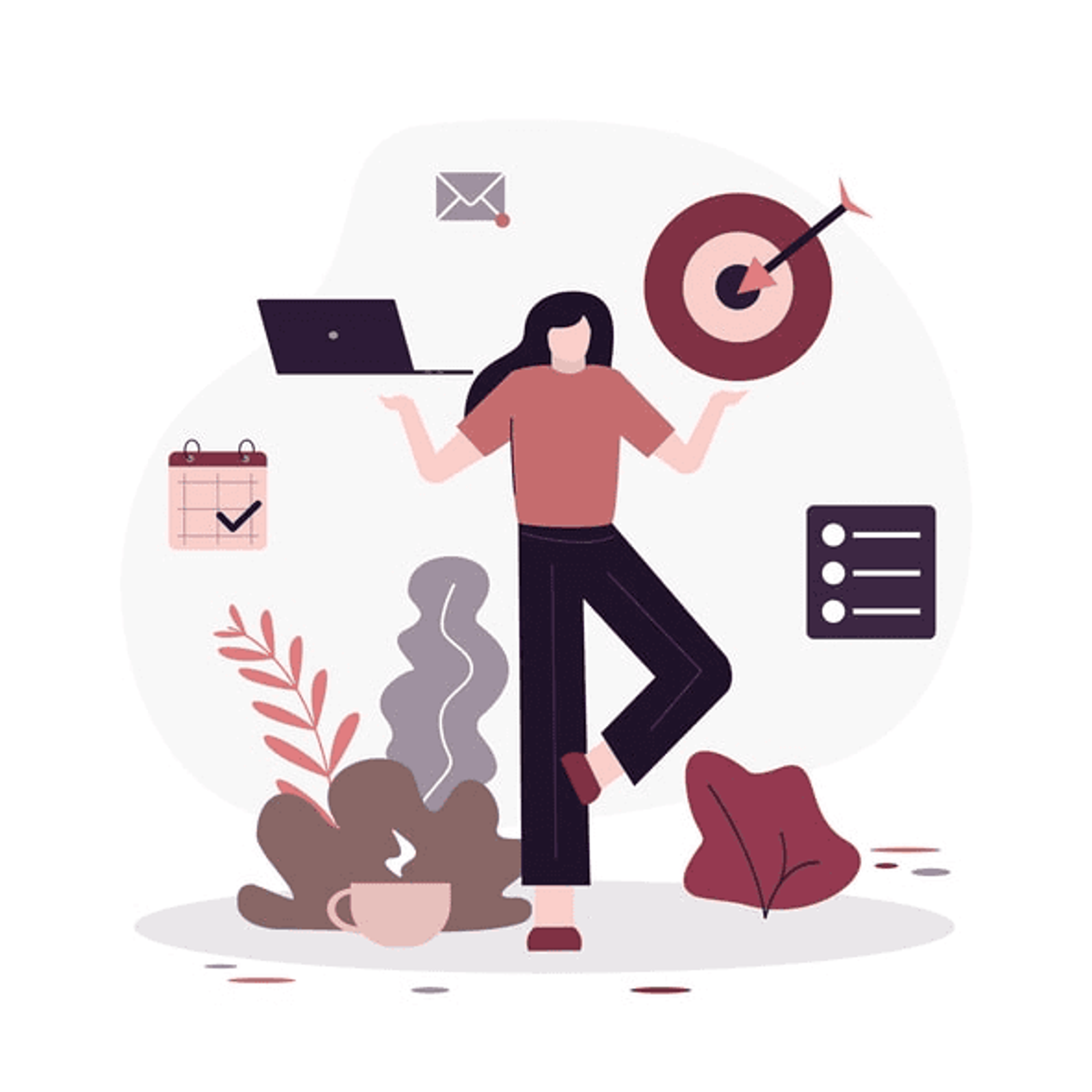 A visual guide to setting professional development goals in self reviews.