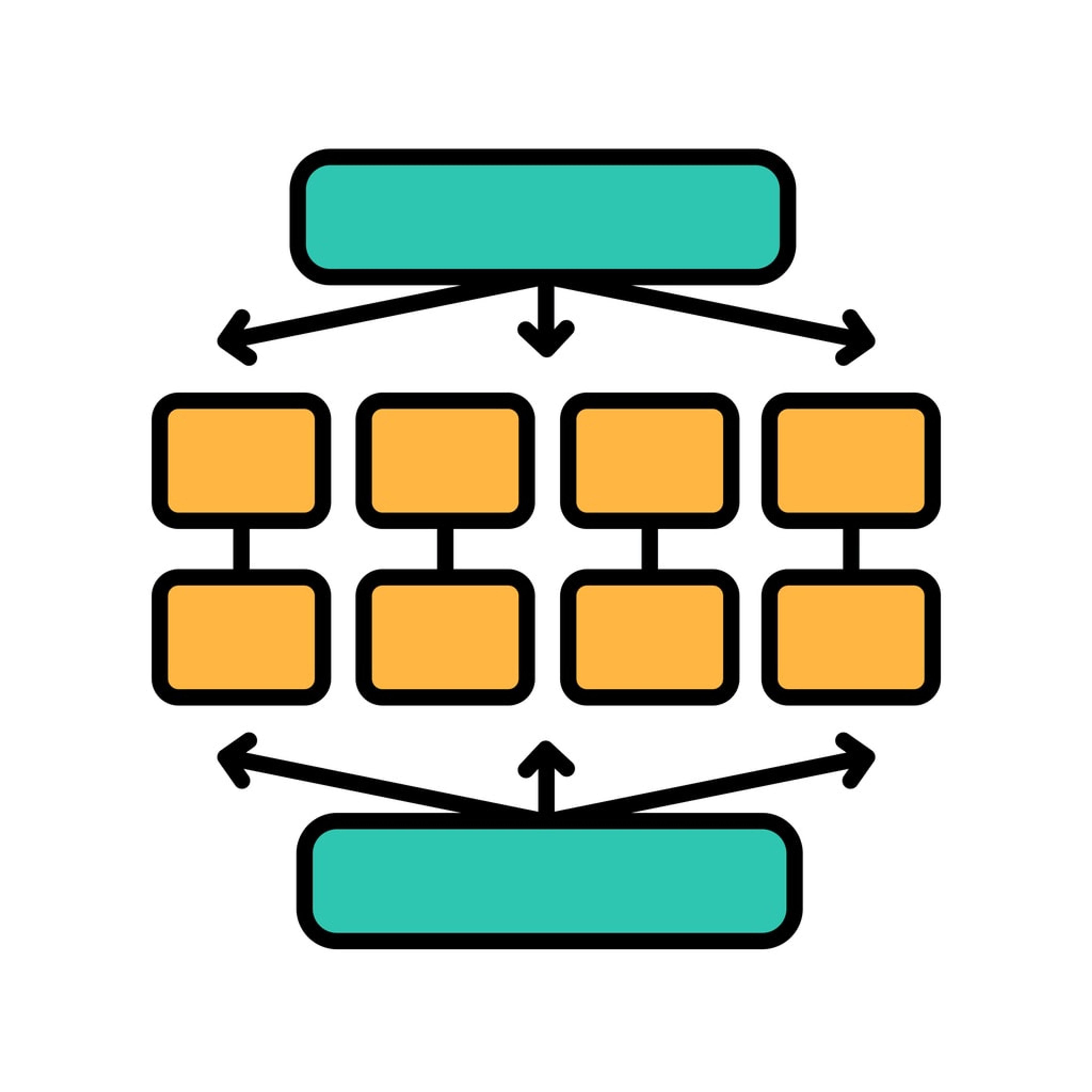 An illustration depicting the gradient boosting process in machine learning.