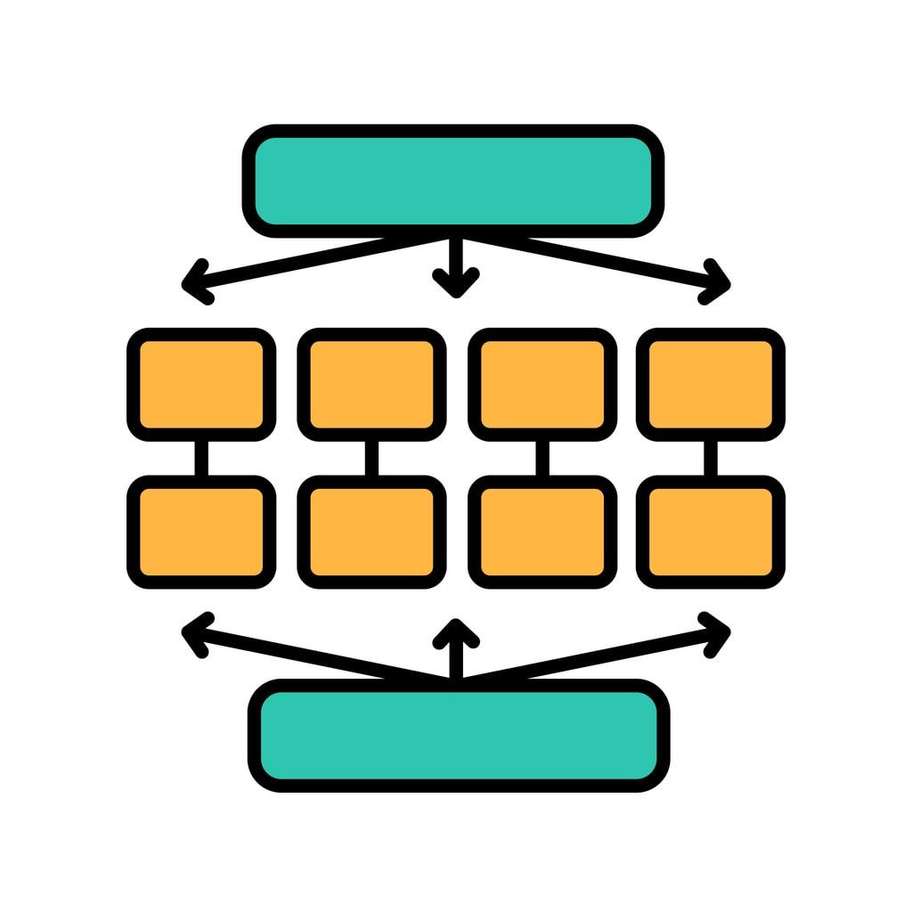 An illustration depicting the gradient boosting process in machine learning.