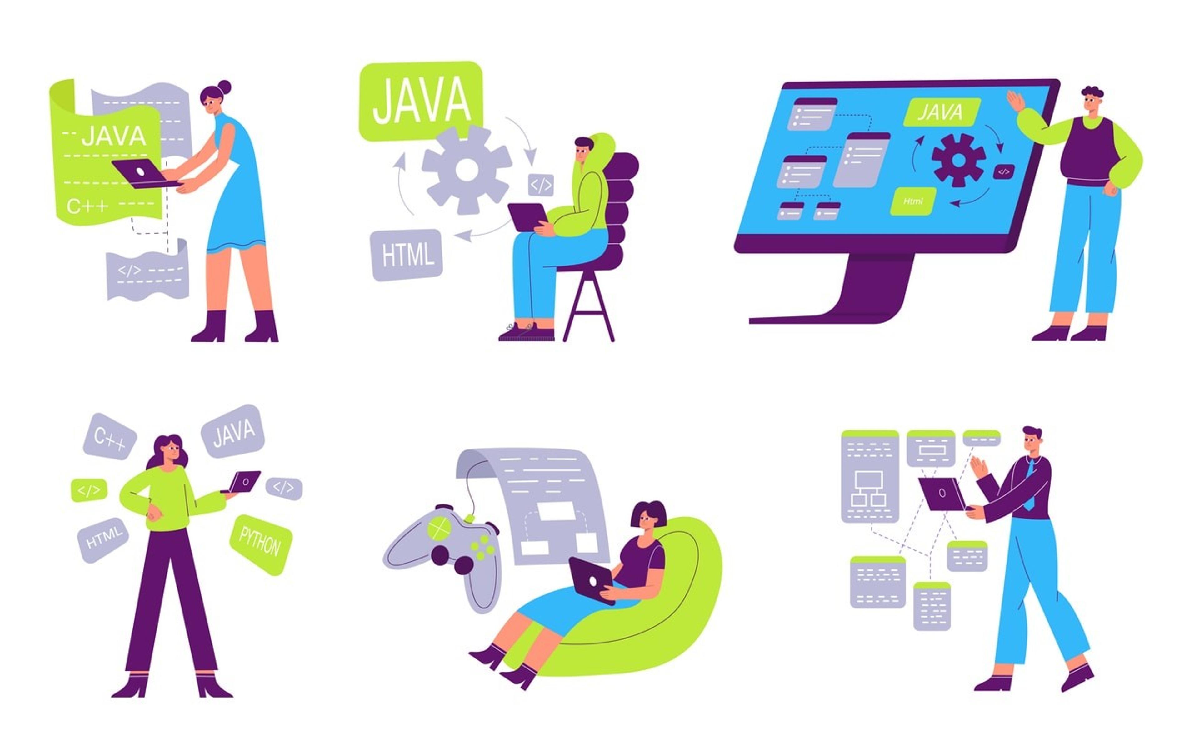 An illustration depicting advanced programming concepts and techniques.