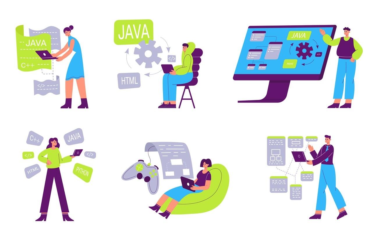 An illustration depicting advanced programming concepts and techniques.