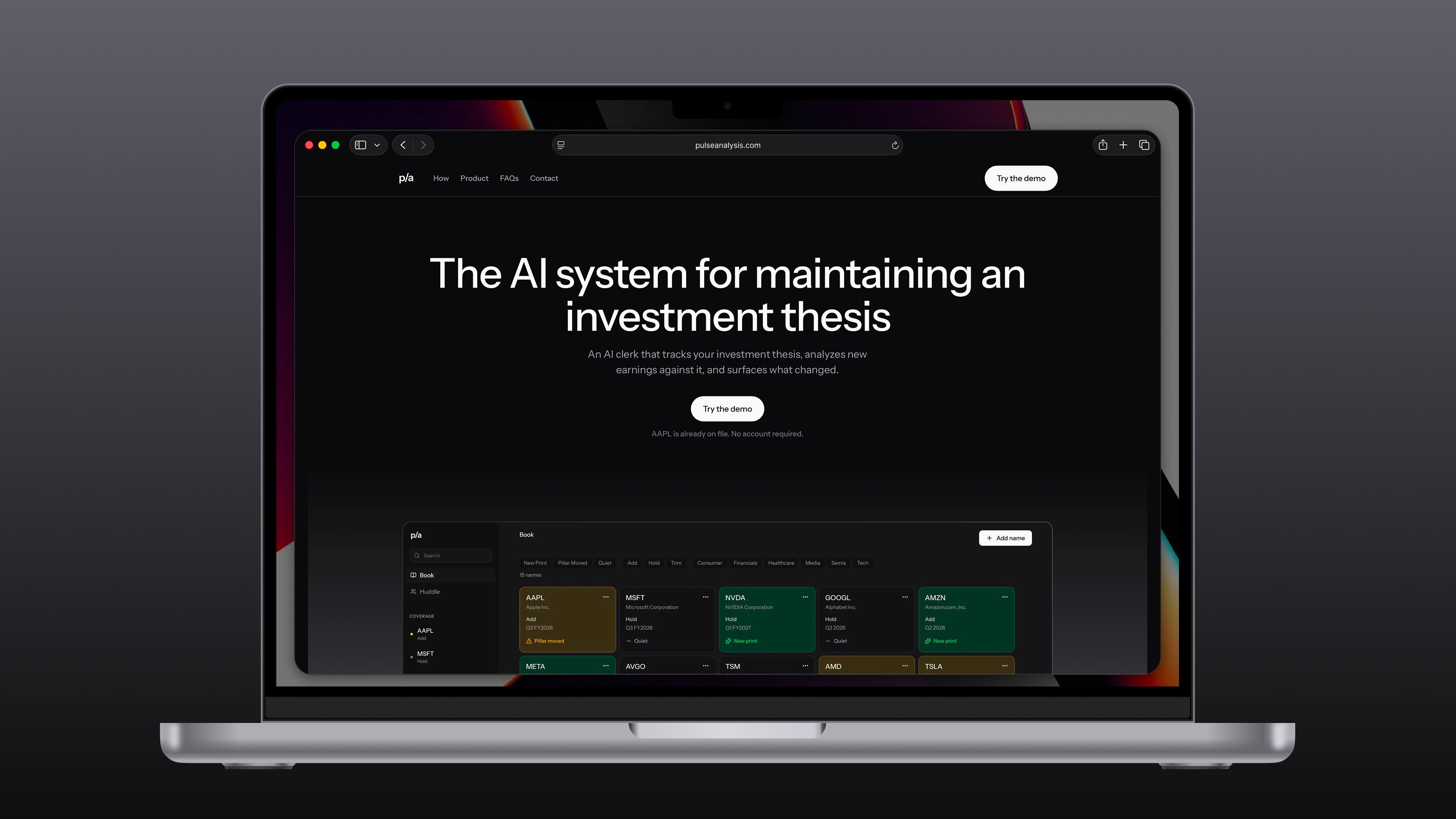 Pulse website