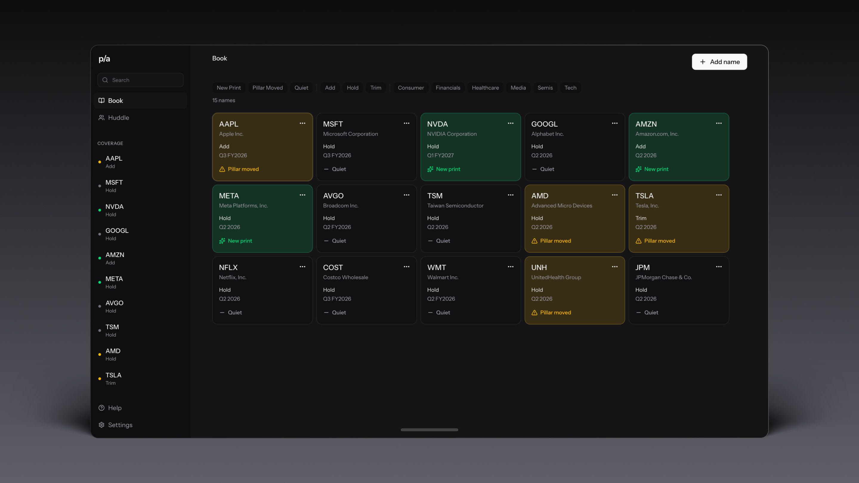 Pulse product interface