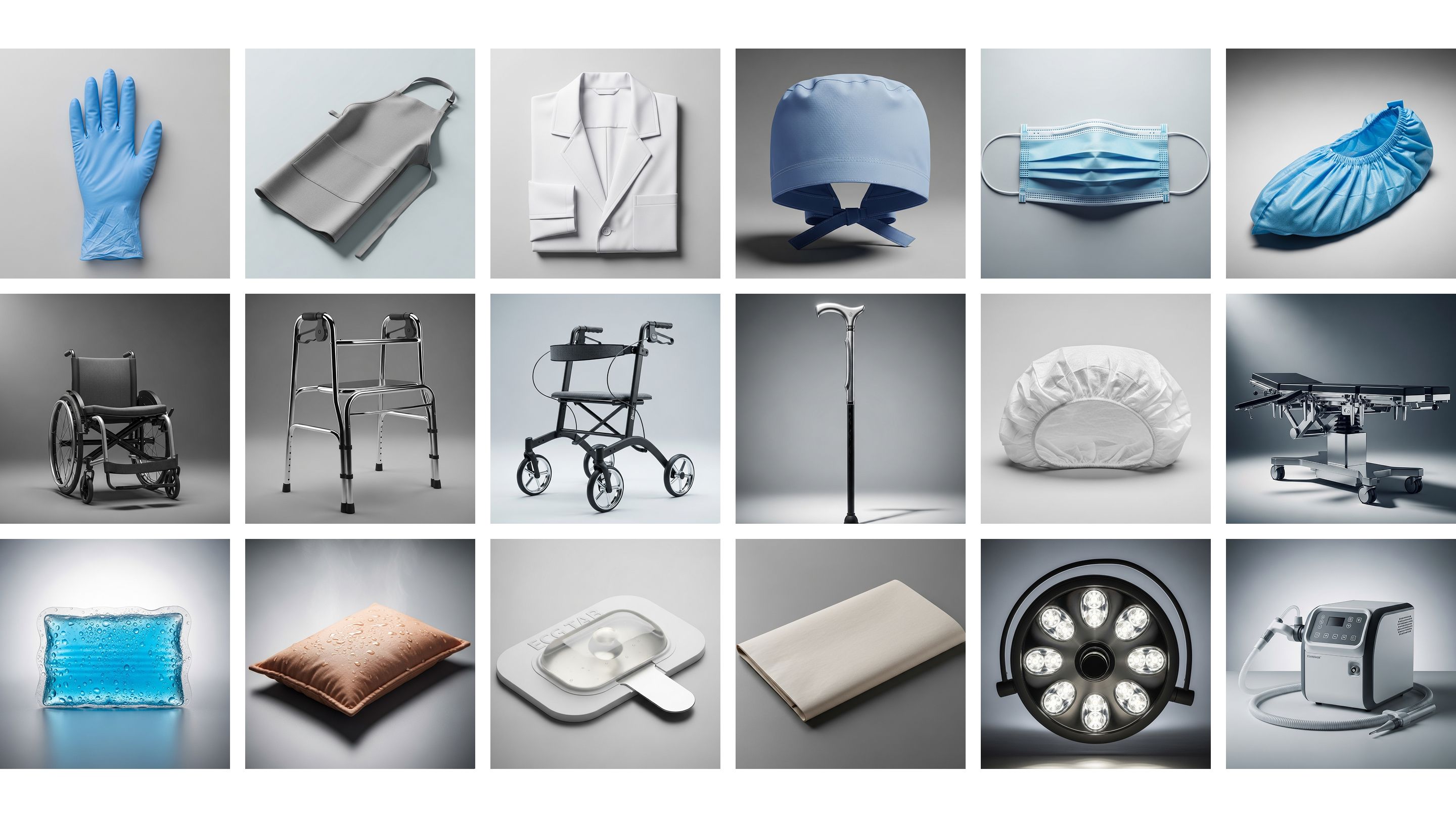 Grid of VitalEdge medical products and supplies