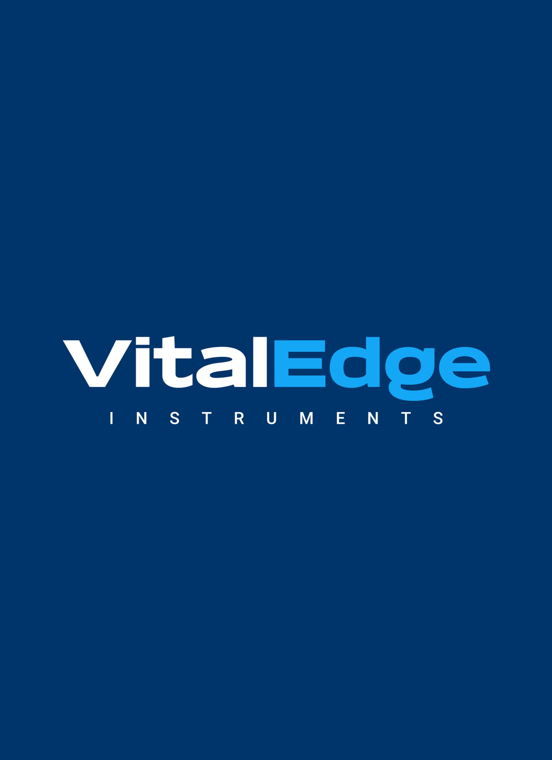 VitalEdge Instruments wordmark on navy