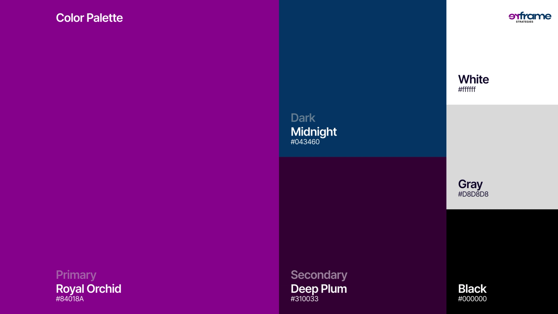reFrame color palette