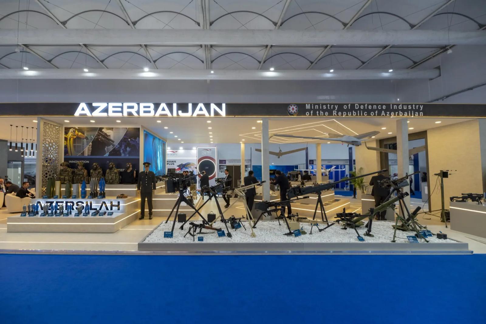 Azersilah national defence pavilion built by Orchestra Media at the World Defence Show in Riyadh