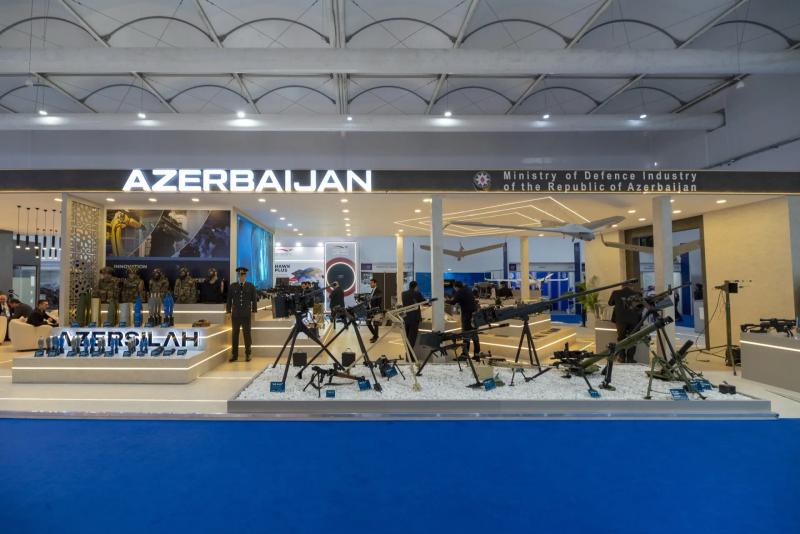 Azersilah national defence pavilion built by Orchestra Media at the World Defence Show in Riyadh