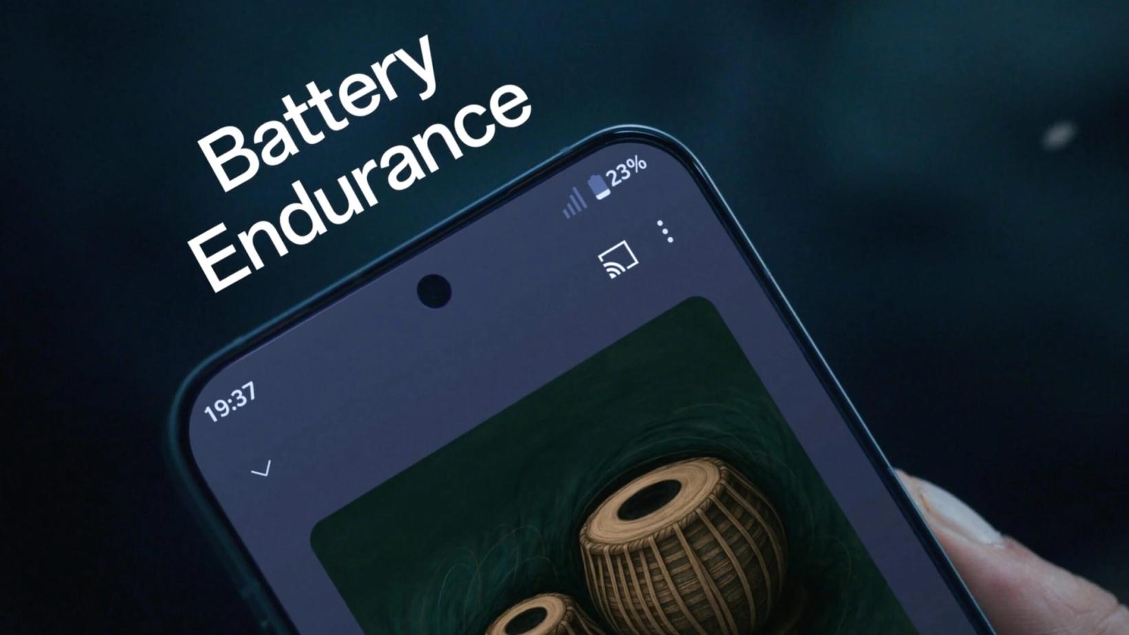 OnePlus 13s screen showing Battery Endurance
