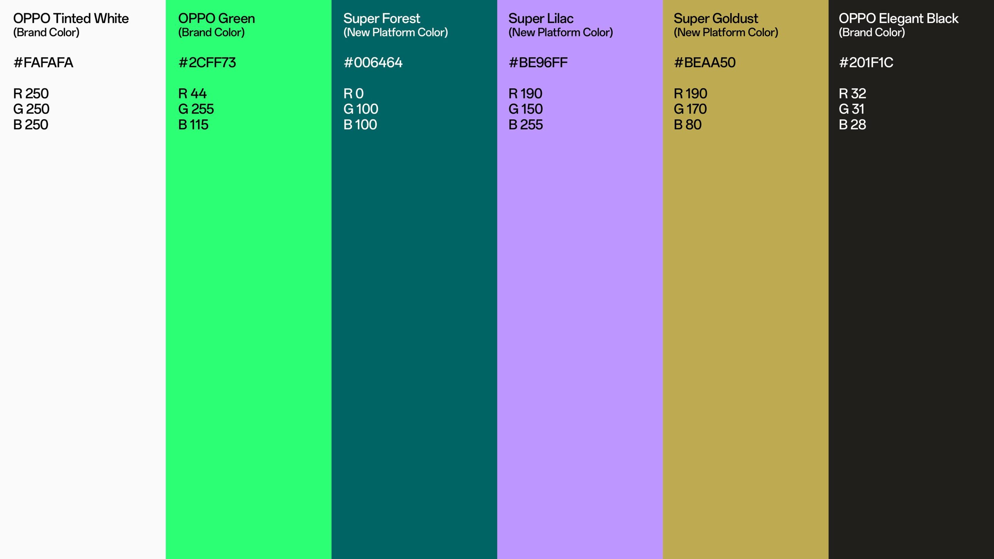 Super Every Moment color palette swatches