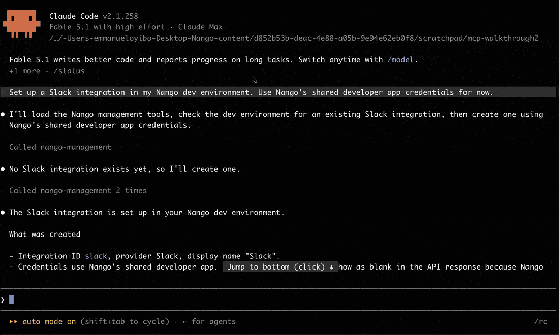 management mcp claude code slack walkthrough