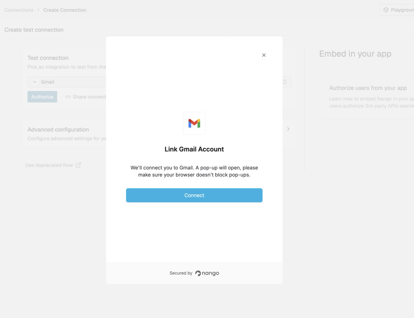 nango connect gmail