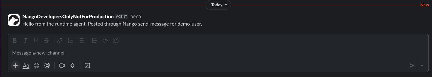 management mcp slack runtime send message