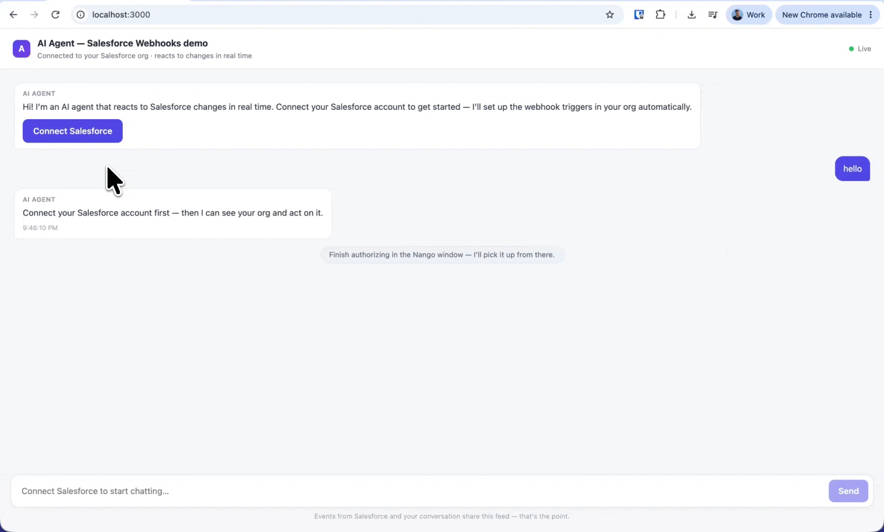 salesforce connect ui auth