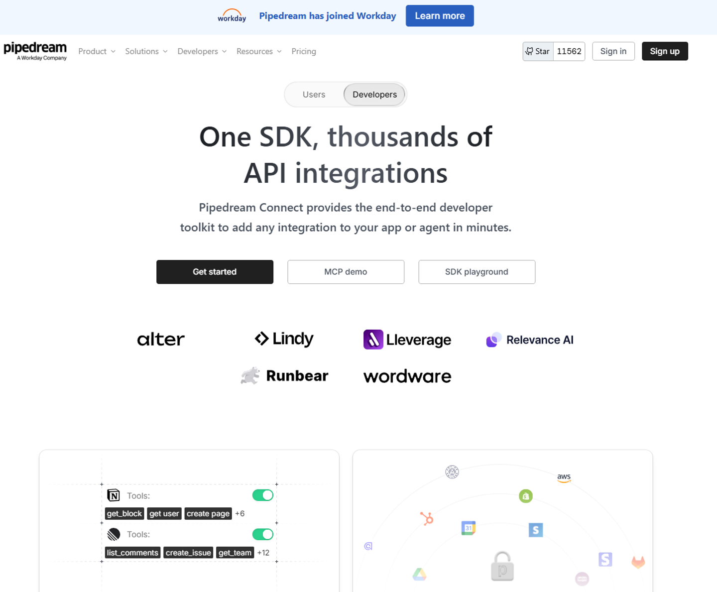 best enterprise grade agent api integration providers pipedream connect