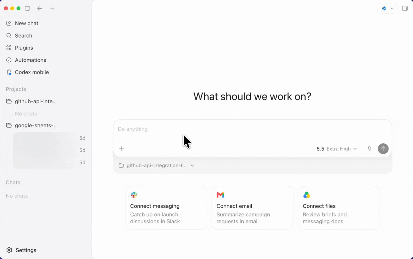 codex builds github issues sync