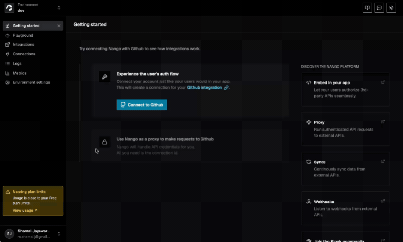 nango facebook integration actions syncs