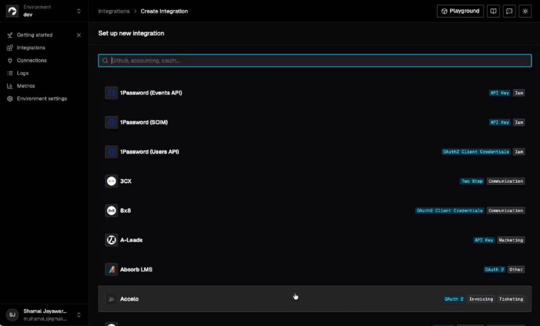 nango integrations