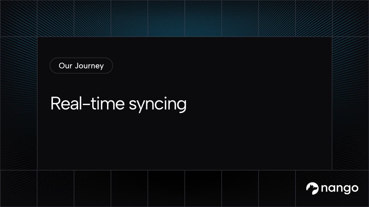 Real-time syncing | Nango Blog