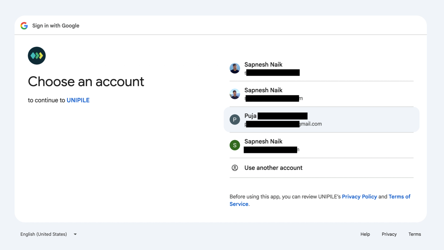 unipile oauth consent