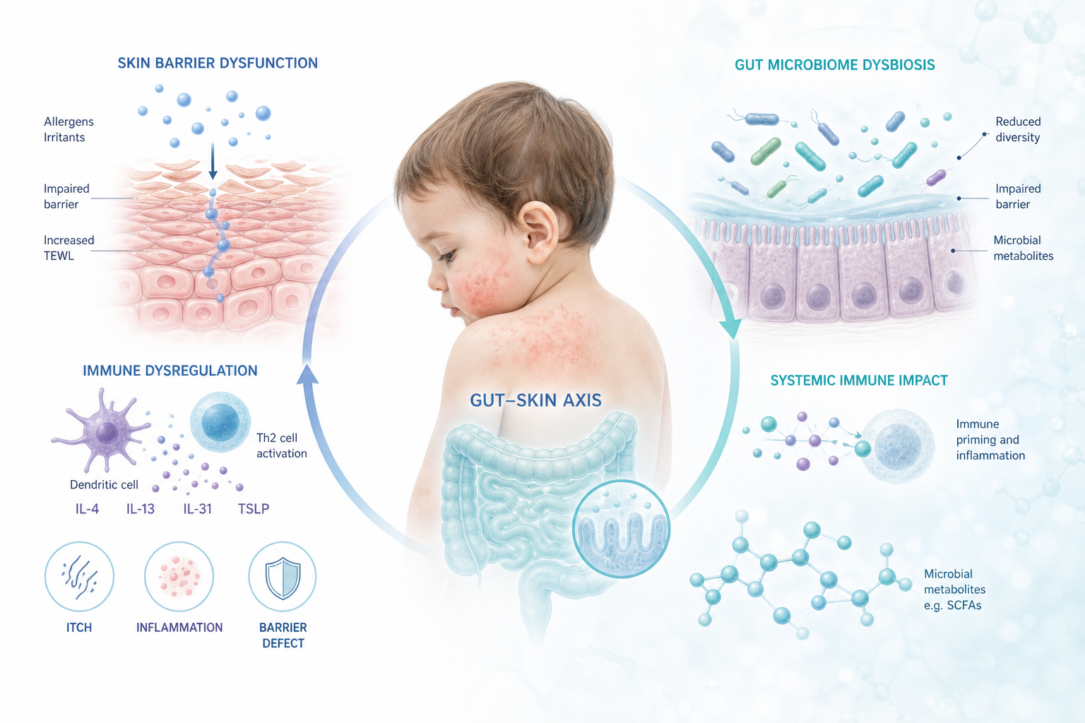 Case Study: Eczema Resolution in a 7-Year-Old Boy — Food Sensitivity Elimination and Gut Microbiome Restoration Using the Functional Health Matrix
