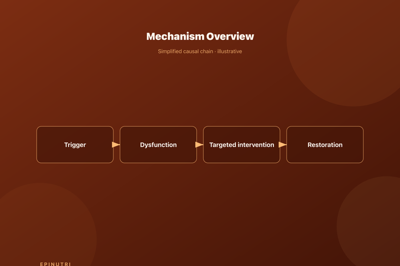 Mechanism diagram — Case Study: Rheumatoid Arthritis Remission in a 57-Year-Old Woman Using Gut-Directed Functional Medicine Protocol