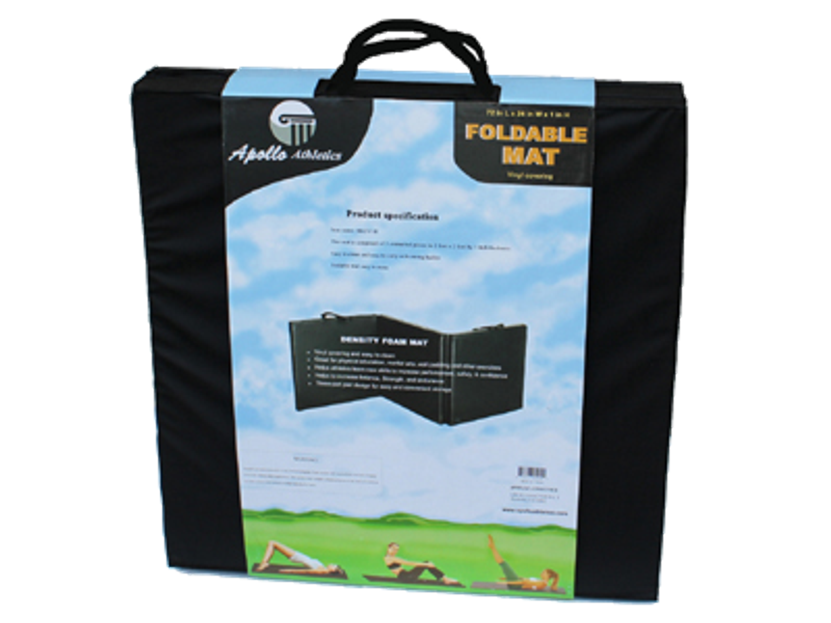 Apollo Athletics MAT-F-H High density foam(class 70) foldable Mat 6'L x 2'W x 1"H, 4 sets per carton - Commercial fitness equipment